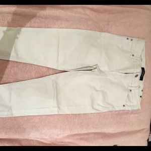 Skinny white jeans